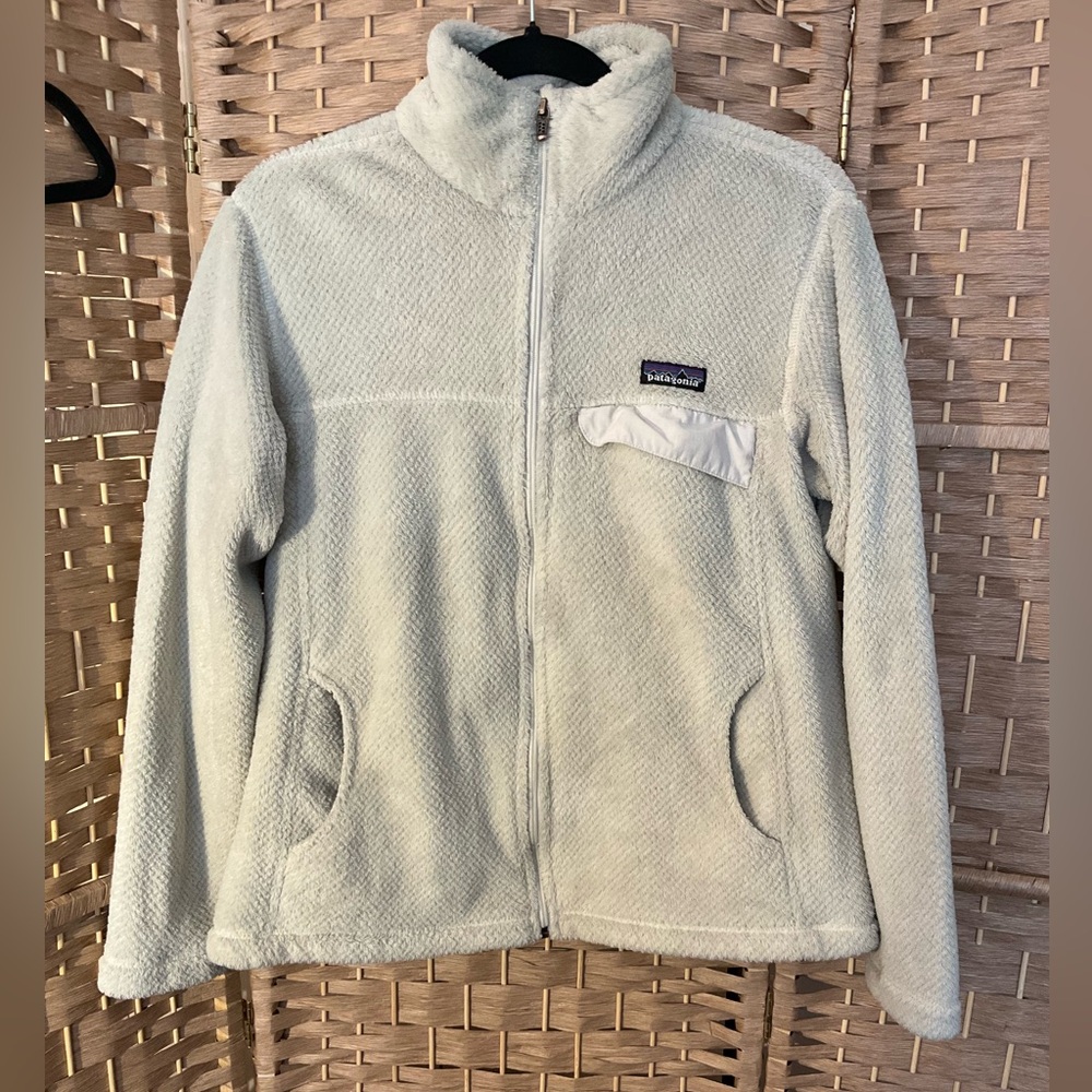 Patagonia Re-Tool Cream Fleece Jacket - Picture 1 of 12